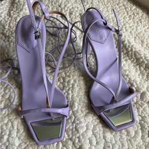 Lilac Strappy Sandals